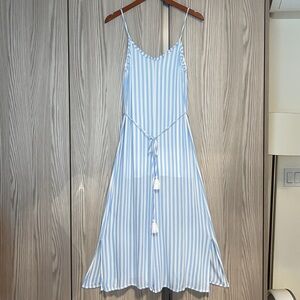 ~day + moon~ Vertical Blue/White Stripe Jumpsuit